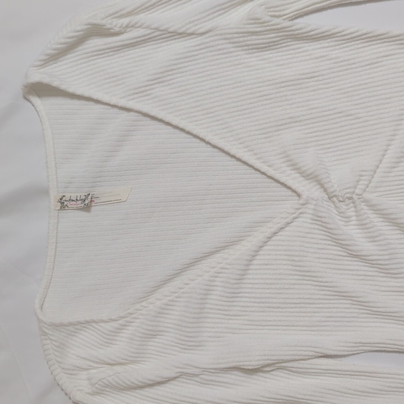 Free People Cozy Up With Me Bodysuit, Color White Size M - Picture 6 of 16